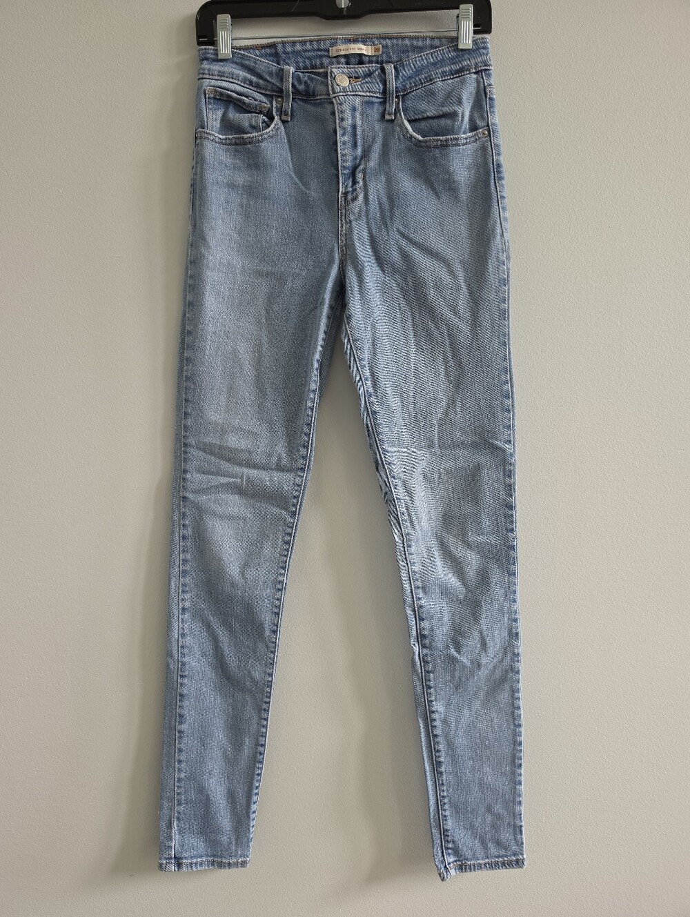 Levi’s 721 High Rise Skinny Jeans Women’s Size 28 Light Wash Stretch Denim